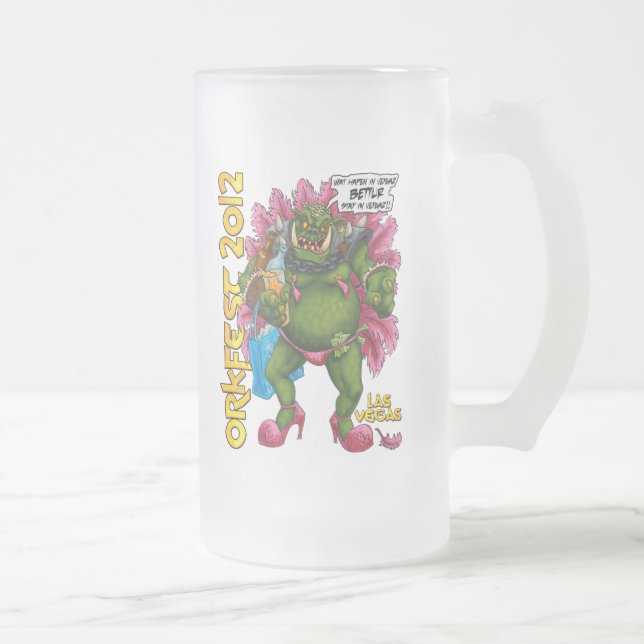 Vidro Jateado De Orkfest caneca 2012 de cerveja (Direita)