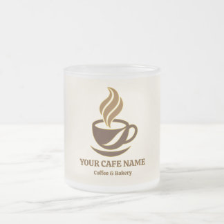 Vidro Jateado Design de Caneca de Café de Abertura de Café Editá