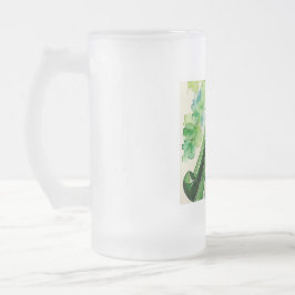 Vidro Jateado Elegante Caneca de cerveja do Fosco Harp Irlandês 