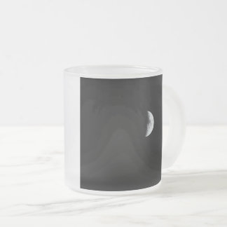Vidro Jateado Fases da lua em uma caneca de café