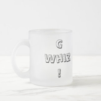 Vidro Jateado Gee caneca de café do Whiz