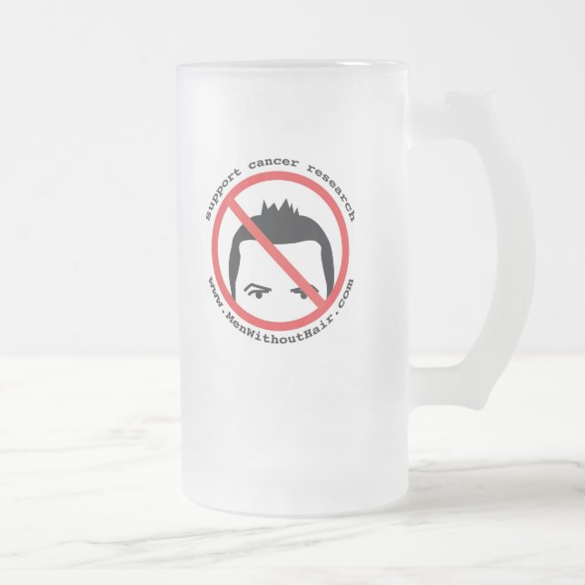 Vidro Jateado Homens sem a caneca de cerveja do cabelo (Direita)