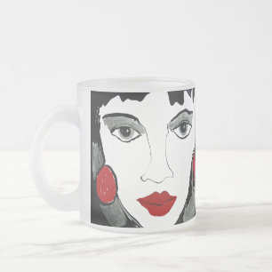 Vidro Jateado Mim e minha caneca de café do fosco do ego