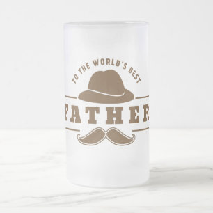 Vidro Jateado O melhor Fosco do mundo, caneca de cerveja