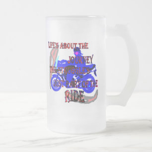 Vidro Jateado Peça da caneca de cerveja do passeio