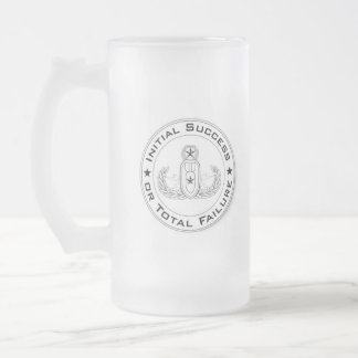 Vidro Jateado Sucesso da inicial da caneca de cerveja do Eod ou