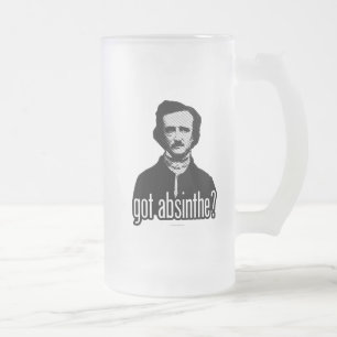 Vidro Jateado tem Absinthe? caneca de cerveja de fosco