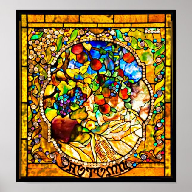 Vidro-Louis Tiffany 102 poster (Frente)