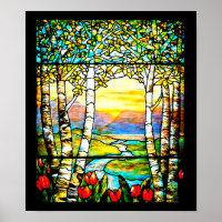 Vidro-Louis Tiffany 109 poster