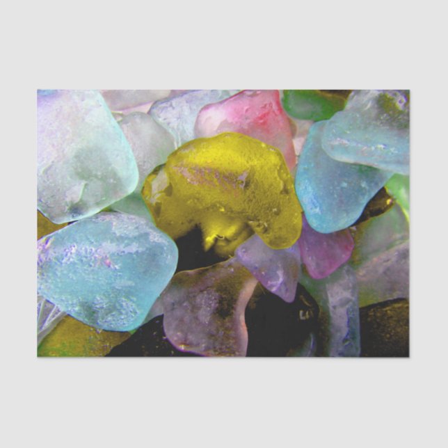 Vidro marinho do Papel Tecido do Mar de Bering (Frente )