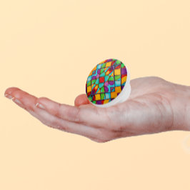 Vidro Moderno Manchado - Formas Brilhantes