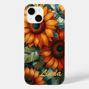 Vidro Mosaico Girassol Floral