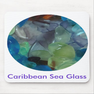 Vidro Mousepad do mar das caraíbas
