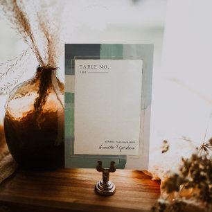 Vidro Oceano litoral Cartão de Número de Tabela