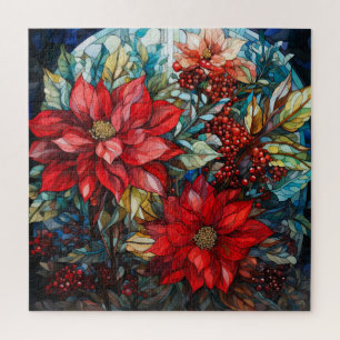 Vidro Quebra-cabeça Poinsettia