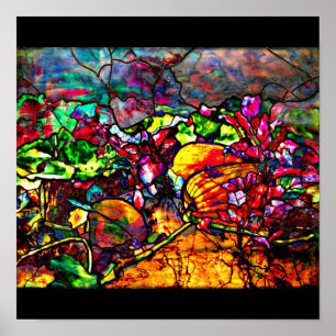 Vidro-Tiffany 20 com poster