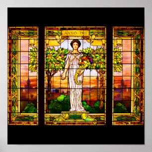 Vidro-Tiffany 9 com poster