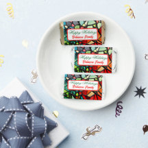 Vidro Verde Natal Azul