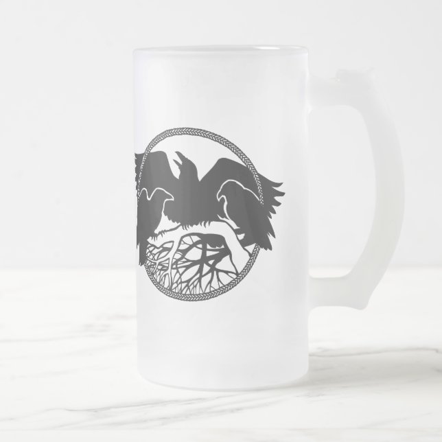 Vidros selvagens do corvo da caneca de cerveja do (Direita)