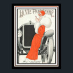 Vie Parisienne Art Deco Poster 12x16<br><div class="desc">Poster de "Rapariga com Espelho" de La Vie Parisienne Cobrir. 12x16</div>