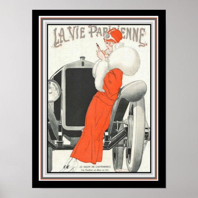 Vie Parisienne Art Deco Poster 12x16 (Frente)