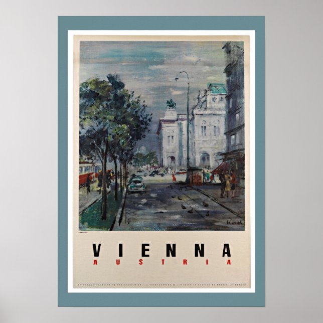 Viena Áustria - Posters Viagens vintage (Frente)