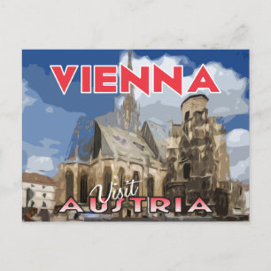 Viena, cartão postal para a Áustria