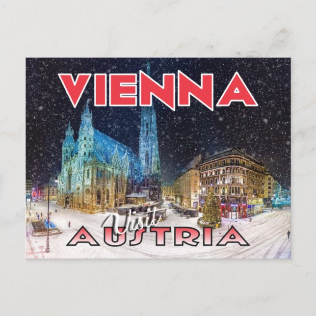 Viena, Visite Cartão Postal da Áustria (Frente)