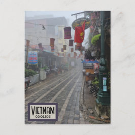 Vietnam Foggy Street, Cartão postal personalizável