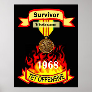 Vietnam Tet Offensive Survivent Poster