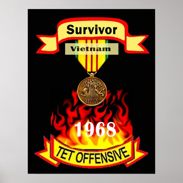 Vietnam Tet Offensive Survivent Poster (Frente)