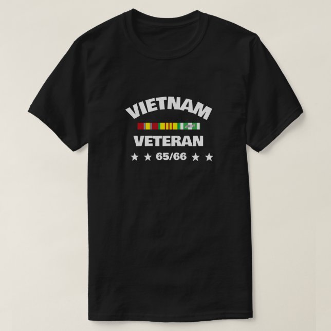 VIETNAM VETERAM 65/66 T-Shirt (Frente do Design)