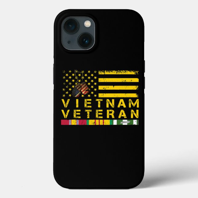 Vietnam Veteran Distressed American Flag 178 (Verso)