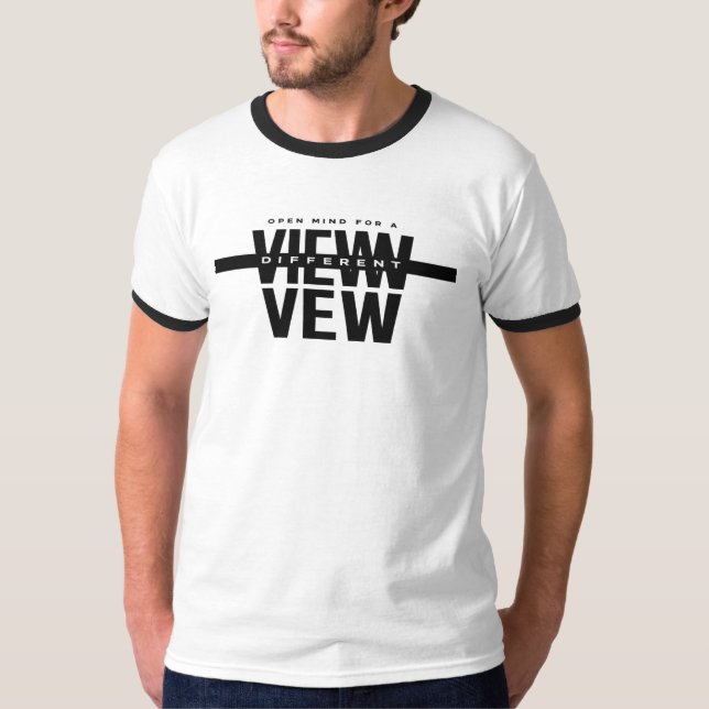 View Not Found Men's Ringer T-Shirt (Frente)