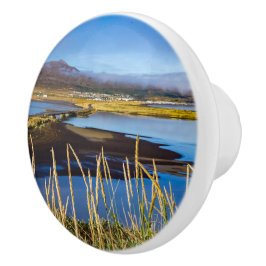 View on Saudarkrokur and Skagafjordur, Islândia