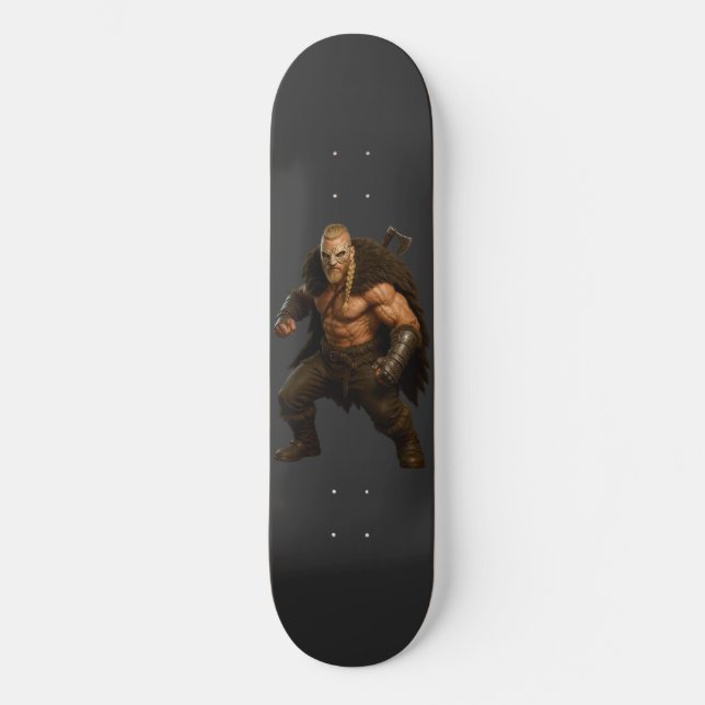 Viking Barbarian Hero Skateboard (Frente)