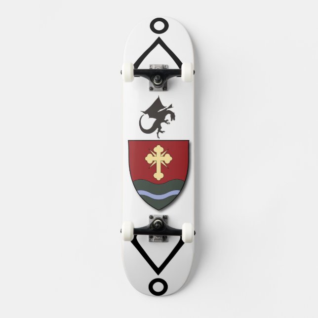 Viking era Nordic style Fantasy Art Skateboard (Frente)
