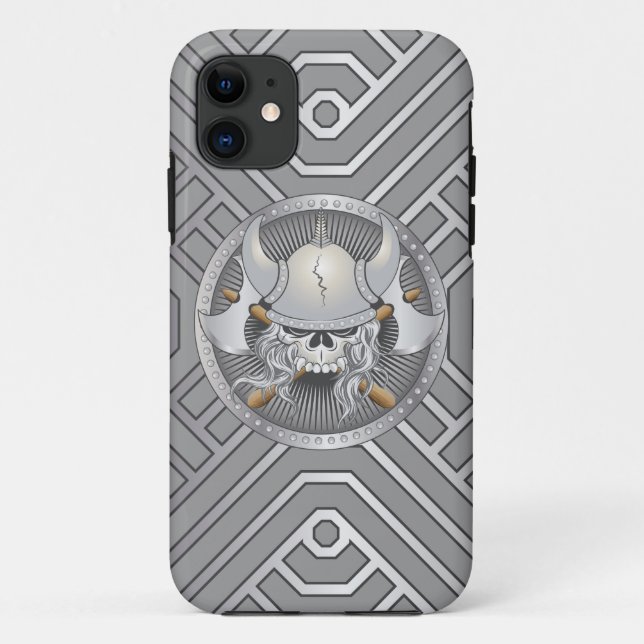 Viking Warrior Skull Case-Mate capa do ipod touch (Verso)
