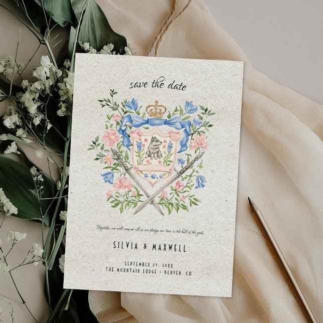 Viking Wolf Crest Salve o Cartão de Data (Criador carregado)