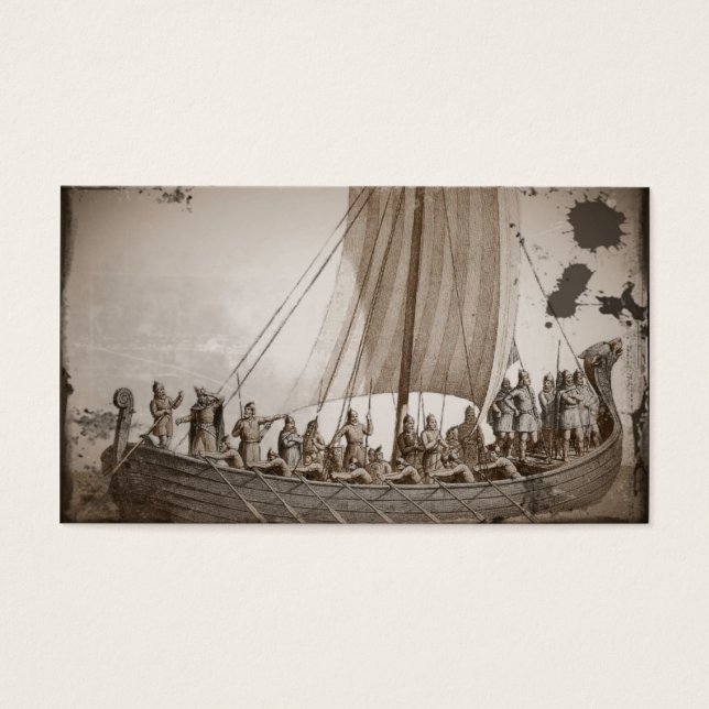 Vikings em um barco longínquo (Frente)