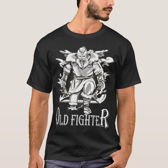 Vikings Warrior Forte e Imenso T-Shirt Clássico (Frente)