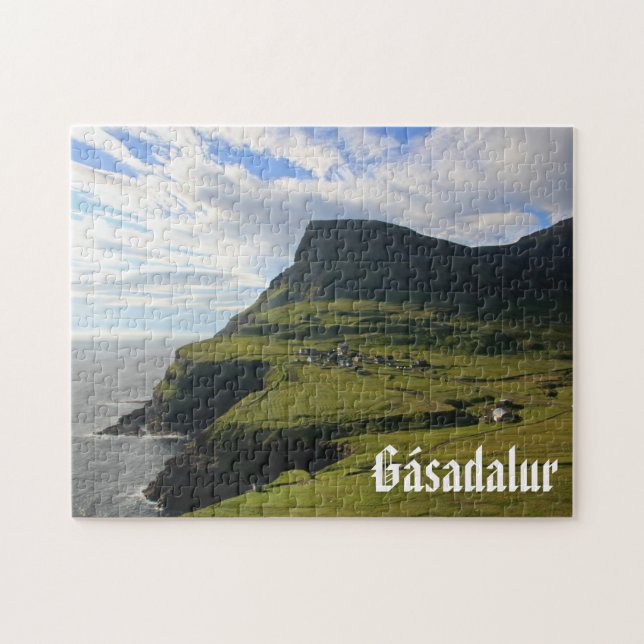 Vila Faroese de Gásadalur: Quebra-cabeça (Horizontal)