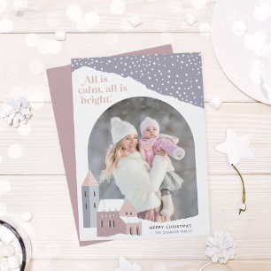 Vila Snowy   Cartão de Férias Fotográficas