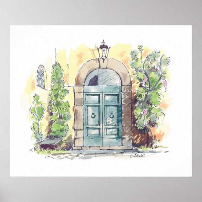 Villa Door Florence poster (Frente)
