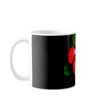 "VINCA VERMELHO" 11 onças. CANECA DE CAFÉ