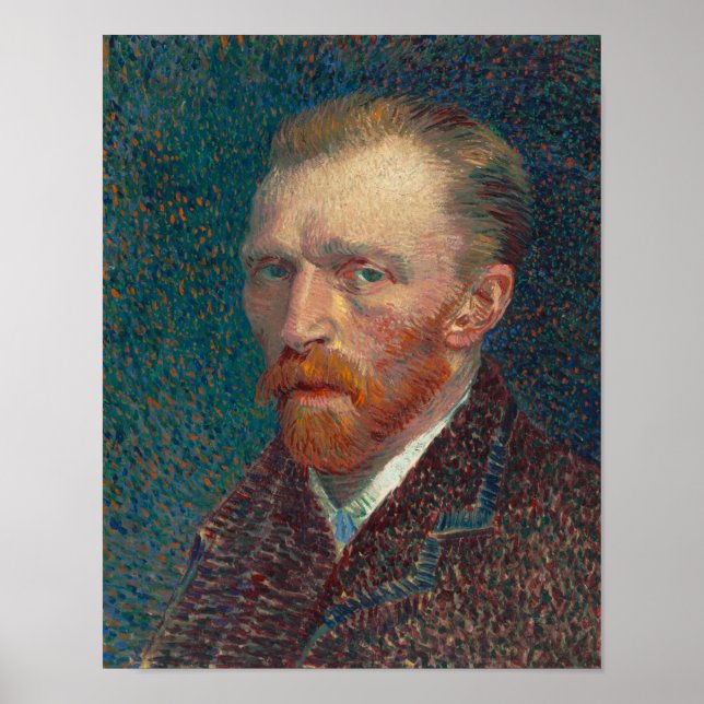 Vincent Van Gogh autorretrato de Poster Wall Art (Frente)