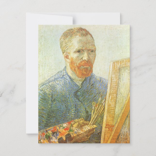 Vincent van Gogh - Autorretrato Diante do Cavalete (Frente)