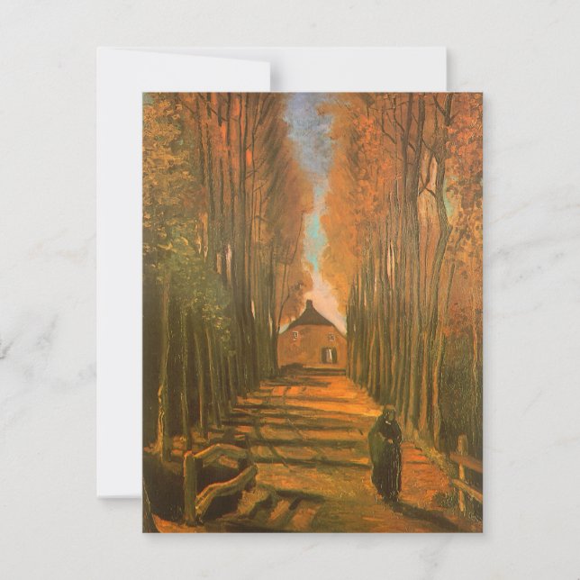 Vincent van Gogh - Avenida de Choupos no Outono (Frente)