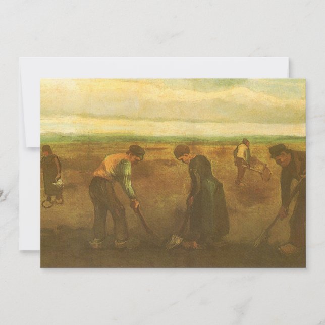Vincent van Gogh - Camponeses Plantando Batatas (Frente)