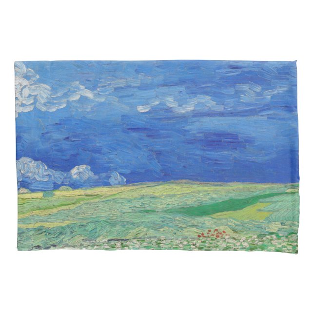 Vincent van Gogh - Campos de trigo sob nuvens de t (Frente)
